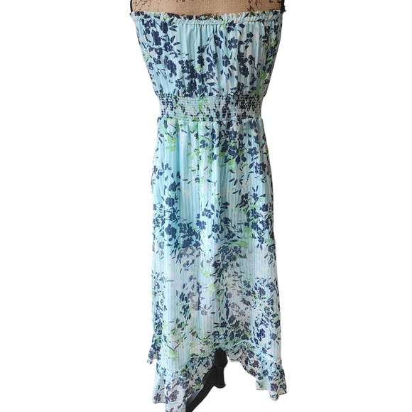 NWT Ramy Brook Manon Silk Sleeveless High-Low Silk Ruffle Dress - Large - Picture 3 of 11